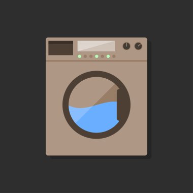 Düz stil çamaşır makinesi