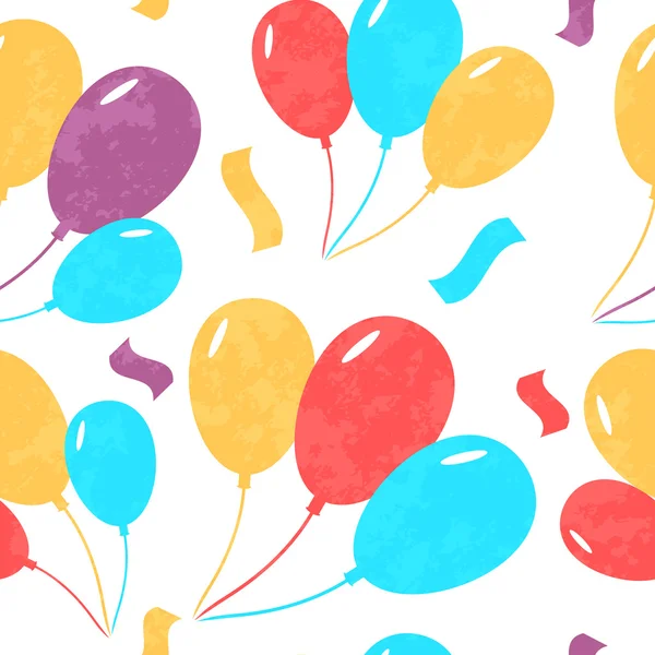 Bezešvé pozadí s barevné létající balónky Royalty Free Stock Ilustrace
