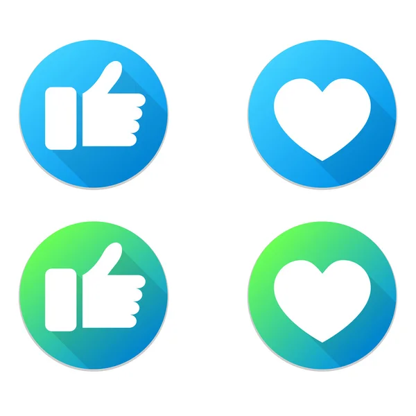 Thumbs up icons set. Vector Graphics