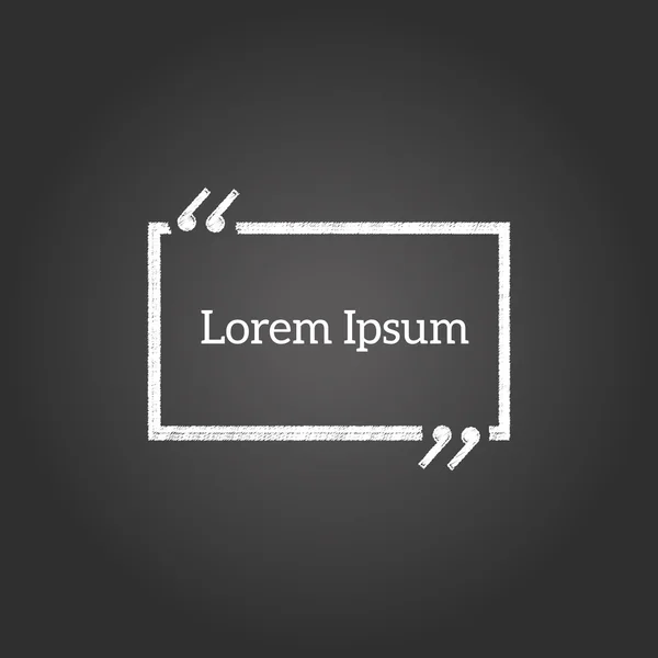 Metin kabarcık ile boş alıntı.