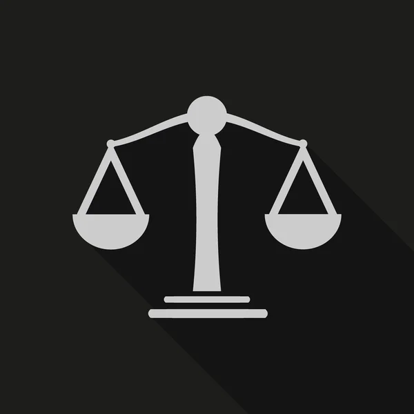 Scales balance icon — Stock Vector