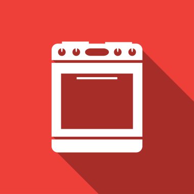 Gaz sobasının vektör illüstrasyonu