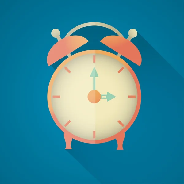 Reloj despertador retro — Vector de stock