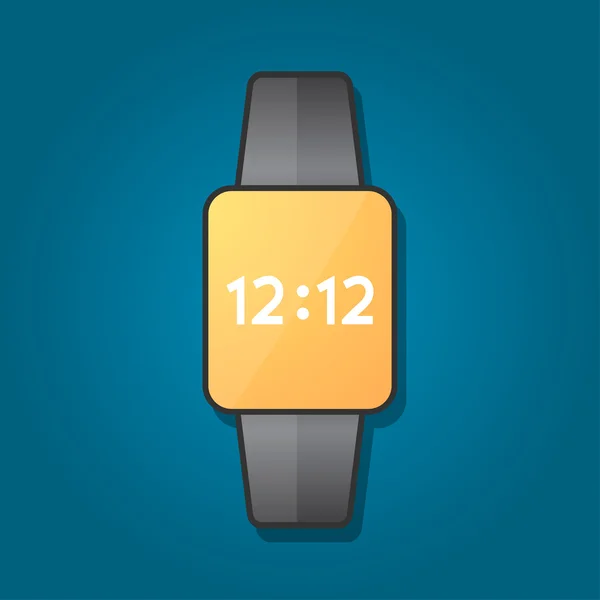 Smart Watch-klocka i en platt design — Stock vektor