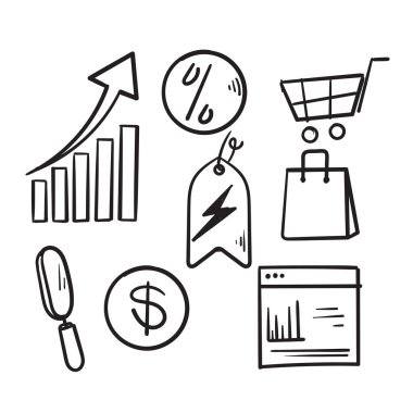 Elle çizilmiş karalama Gelir Yönetimi soyut konsept vektör çizimi