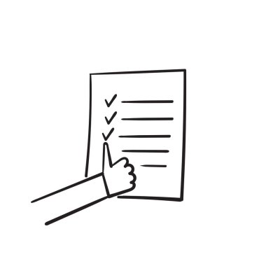 el çizimi karalama listesi belgesi ve resimleme simgesini parmakla