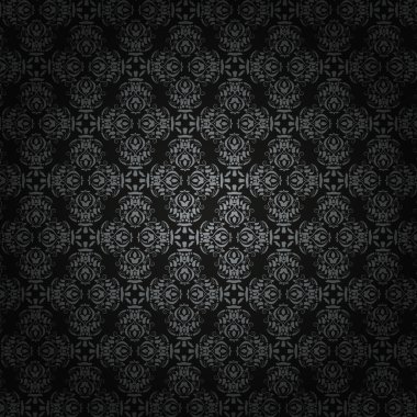 Barok siyah vektör arka plan