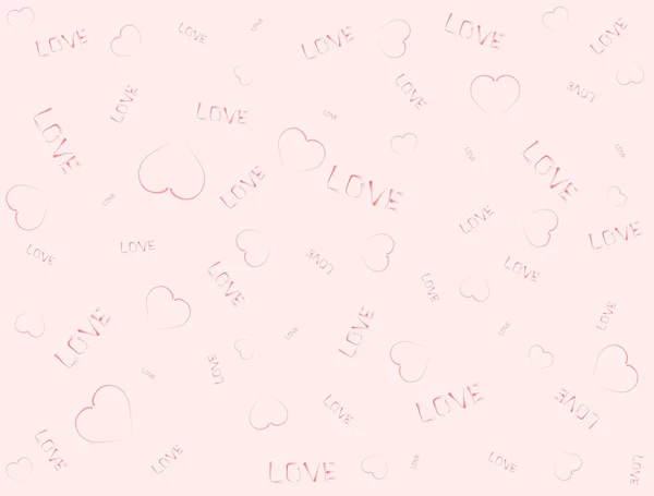 Background with hearts and love — Stock Photo, Image