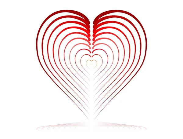 Coração de Tafla de corações pequenos — Fotografia de Stock