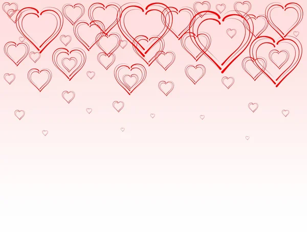 Tafla hearts on a pink background with white transition — Stock Photo, Image