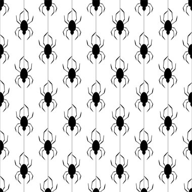 Arka plan beyaz bir arka plan üzerinde bir örümcek ağı üzerinde bırakılan siyah örümcek tarafından