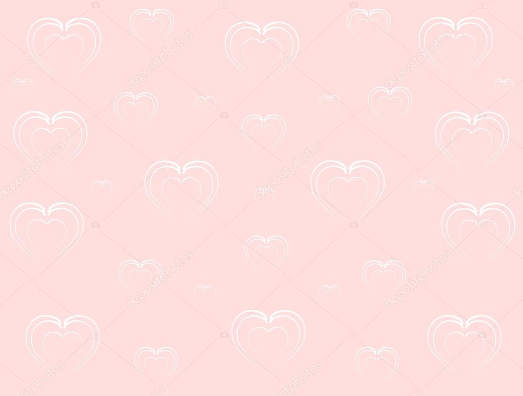 Valentine Pink Background With White Hearts Vector Image By C Lacodk Vector Stock