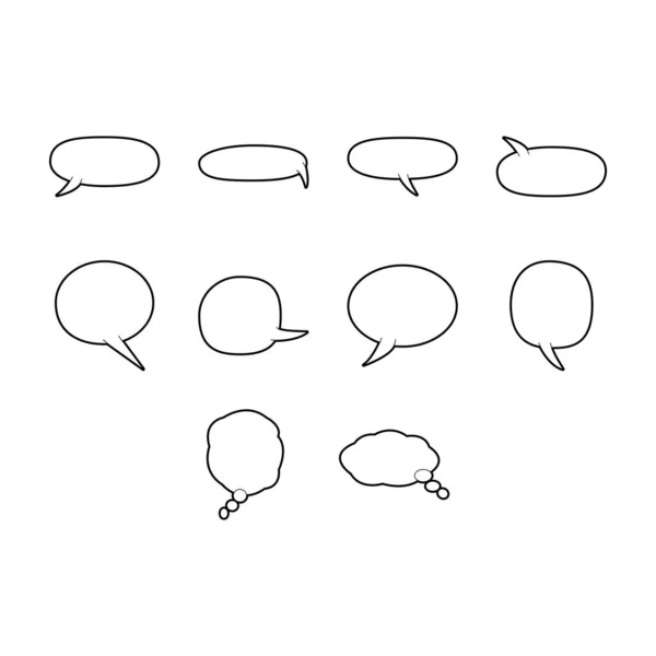 Çizgi film Kelimesi Kabarcık Simgesi Vektörü Ayarları