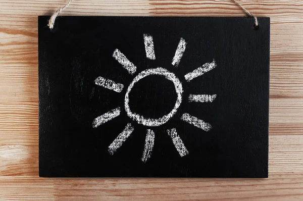 Güneş bir gemide boyalı