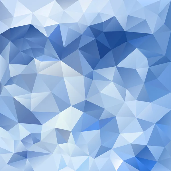 Vektor abstrakter unregelmäßiger Polygonhintergrund mit einem dreieckigen Muster in eisblauen Farben — Stockvektor