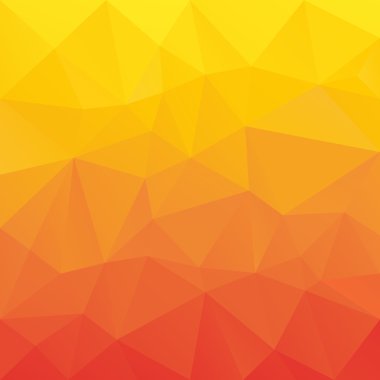 vektör soyut düzensiz poligon arka plan gradyan renkleri kırmızı, turuncu ve sarı bir üçgen desenli