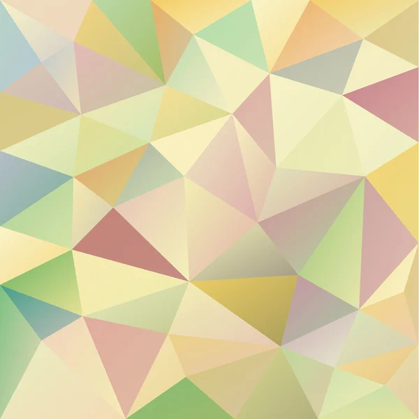 パステル カラーの三角形のパターンを持つベクトル不規則な多角形の抽象的な背景 — ストックベクタ