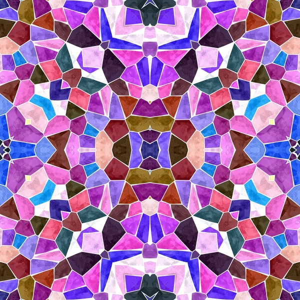 Pastel colors pink purple violet kaleidoscope mosaic seamless pattern texture background — Stock Photo, Image