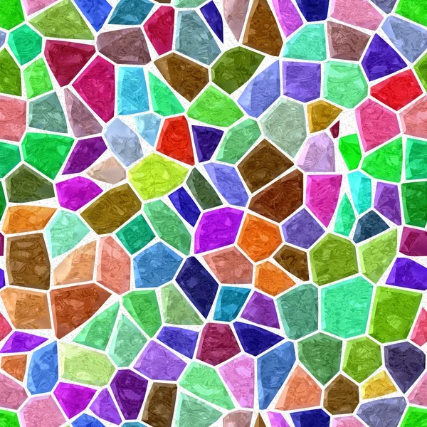Színes színes márvány szabálytalan műanyag kő mozaik padló varrat nélküli mintát textúra háttér szürke habarcs — Stock Fotó