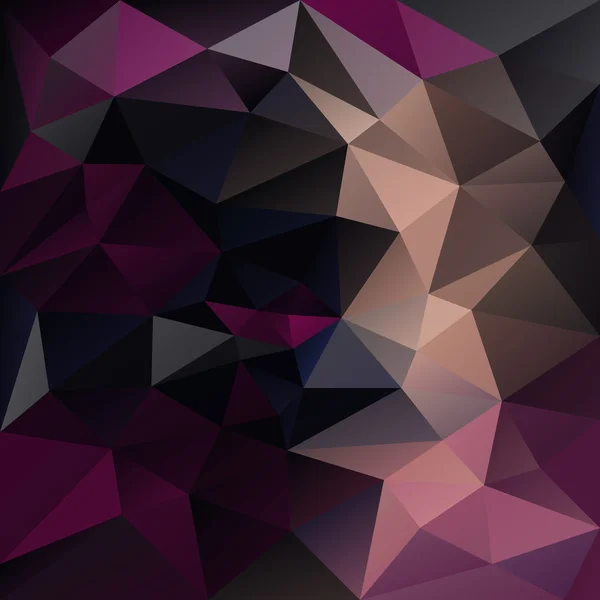 Vector abstracto fondo polígono irregular con un patrón triangular en colores púrpura oscuro y negro — Vector de stock