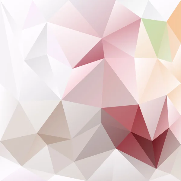 Векторный абстрактный неправильный многоугольник с треугольным рисунком в светло-серых, розовых и зеленых цветах — стоковый вектор