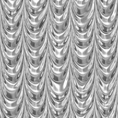 silver gray textile fabric frilled shiny drapery seamless pattern texture background clipart