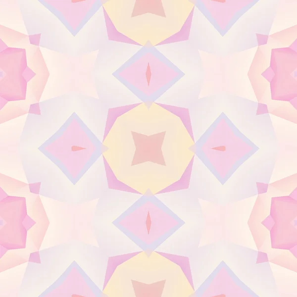 Licht pastellrosa Farbe Kaleidoskop Mosaik nahtlose Muster Textur Hintergrund — Stockfoto