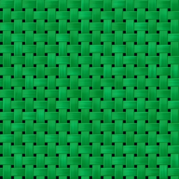 Zöld fás Rattan fonott szövés varrat nélküli mintázat textúra háttér — Stock Fotó