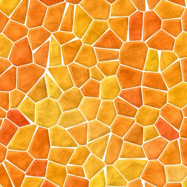 Orange mosaic pattern texture background with white grout — Stock Photo, Image