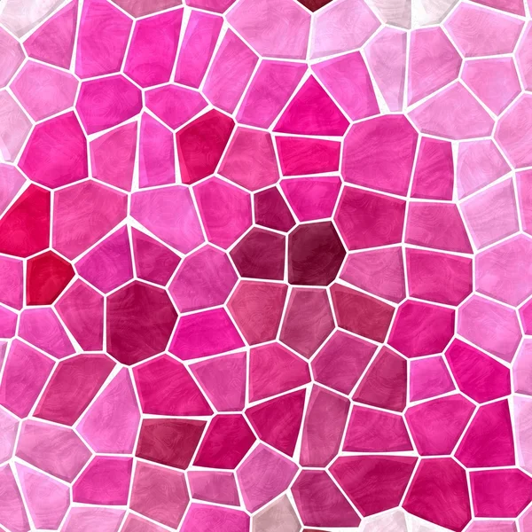 Doce rosa e magenta mosaico fundo textura padrão com argamassa branca — Fotografia de Stock