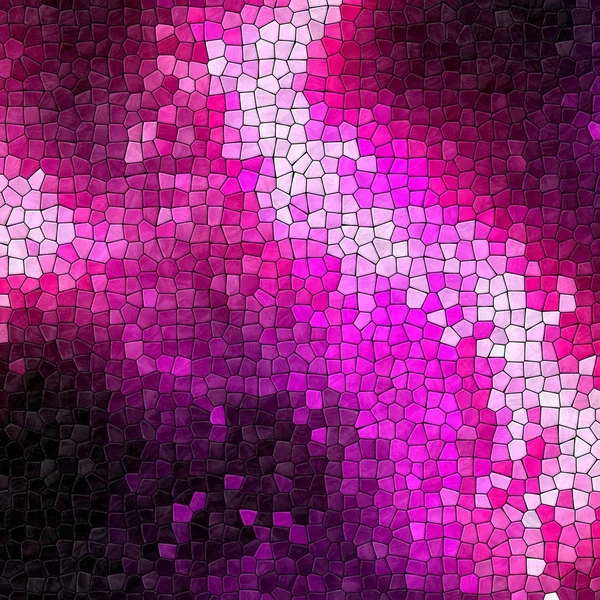 Mozaïek levendige roze patroon textuur achtergrond met zwarte specie — Stockfoto