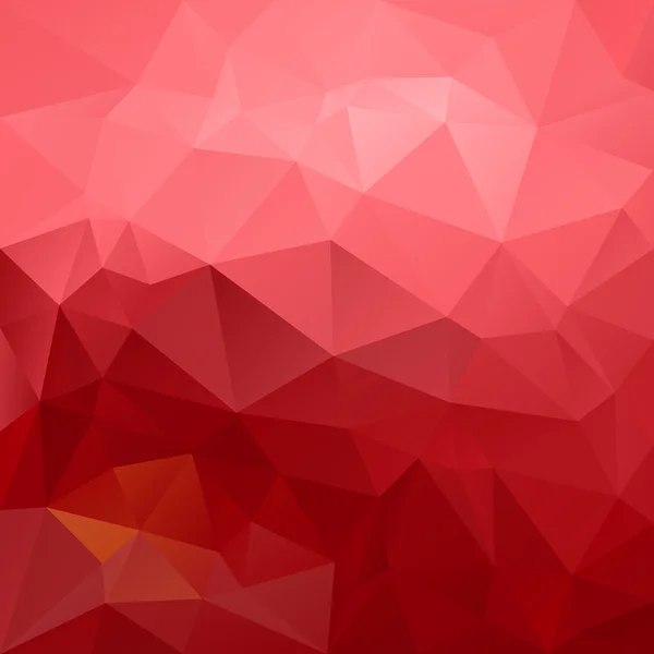 古いピンクと赤のグラデーションの色の三角形のパターンを持つベクトル不規則な多角形の抽象的な背景 — ストックベクタ