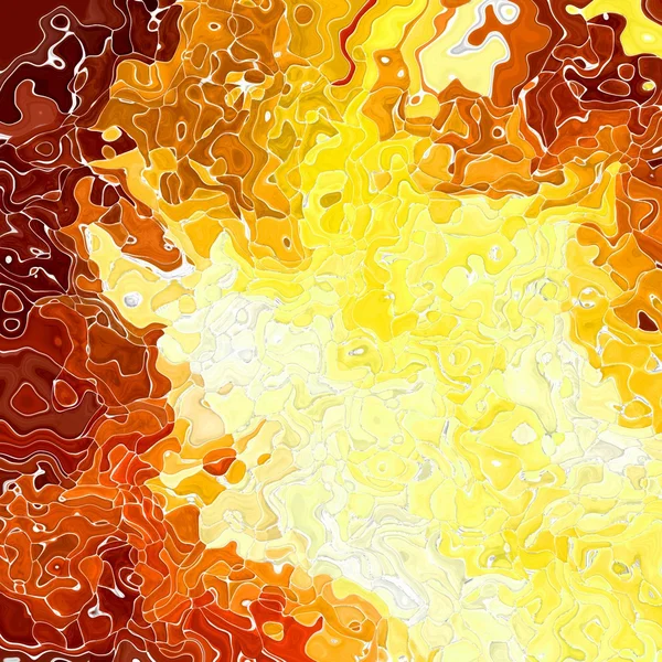 Moderne abstrakte Fleckmuster Textur Hintergrund - feuergelb, orange, rot und braun gefärbt — Stockfoto