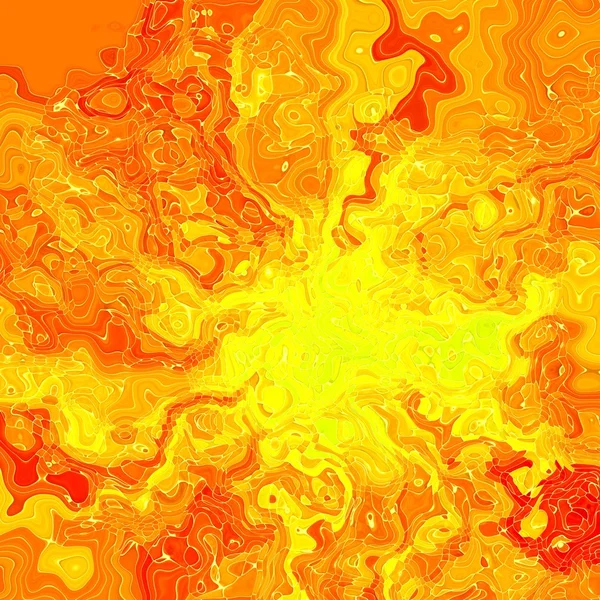 Moderne abstrakte Fleckmuster Textur Hintergrund - sonnig gelb, orange und rot gefärbt — Stockfoto