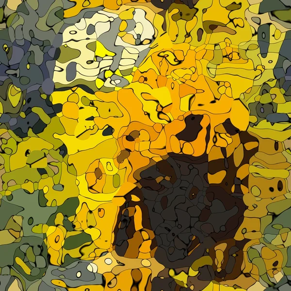 Abstrakte moderne gelbe Sonnenblume getupft nahtlose Muster Textur Hintergrund — Stockfoto