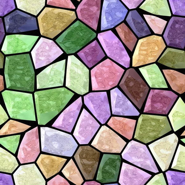 色の完全なスペクトル大理石不規則なプラスチック石モザイク シームレス パターン テクスチャ背景黒グループ — ストック写真