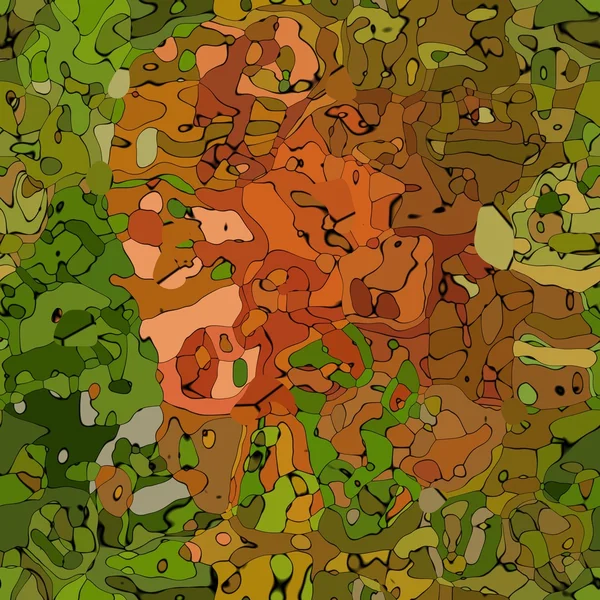Abstrakte moderne natürliche grün und braun getupft nahtlose Muster Textur Hintergrund - Camouflage — Stockfoto