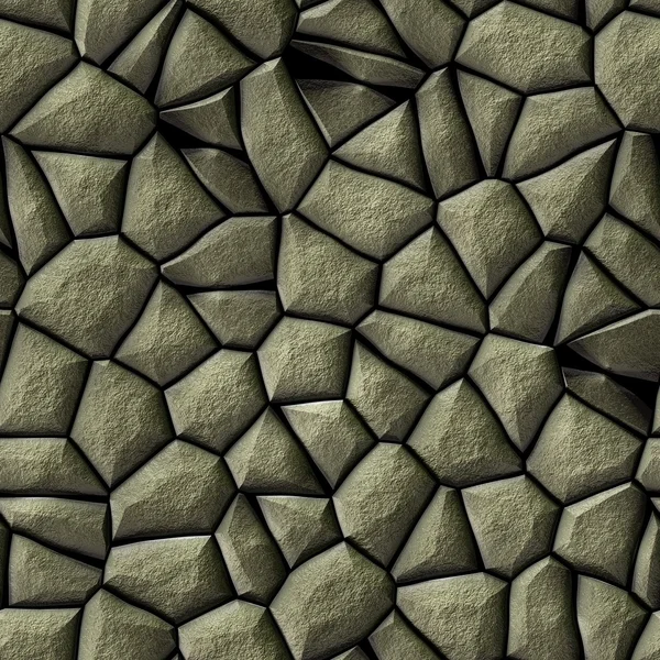 Padrão de pedra calçada cinza com textura de superfície rouhg fundo sem costura irregular — Fotografia de Stock