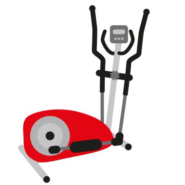 Kırmızı ellptical cross trainer