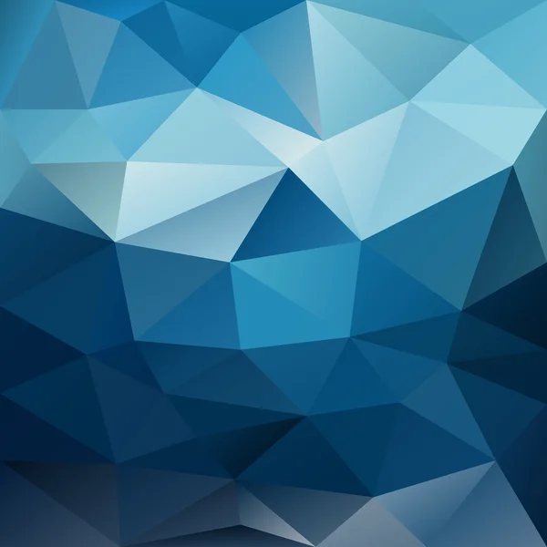 Fond vectoriel design triangulaire en bleu ciel nocturne couleurs — Image vectorielle