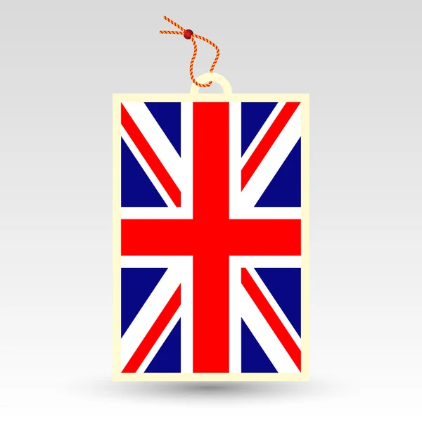Vektör basit İngiliz fiyat etiketi - sembolü Birleşik Krallık'ta İngiltere - İngiltere'de yaptı. — Stok Vektör