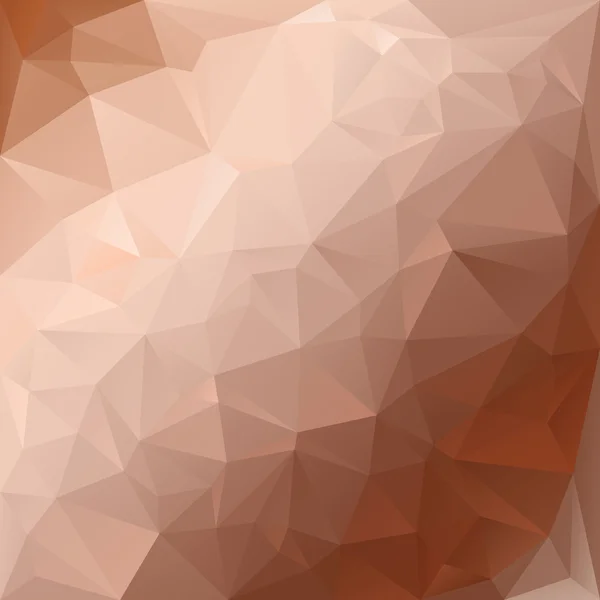 Vector polygonal background pattern - triangular design in diagonal colors - brown, beige — ストックベクタ