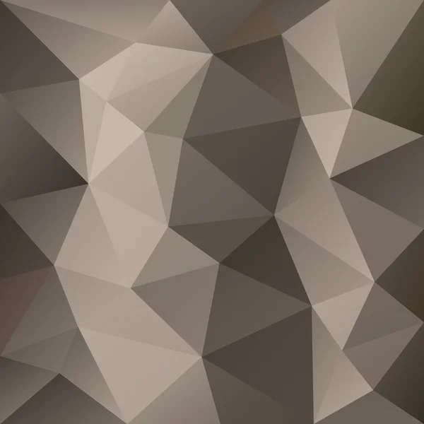 茶系の色のベクトル多角形背景三角形デザイン — ストックベクタ