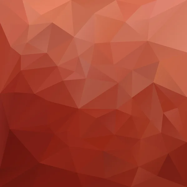 ベクトル多角形背景 - 赤い色の三角形デザイン - レンガ — ストックベクタ