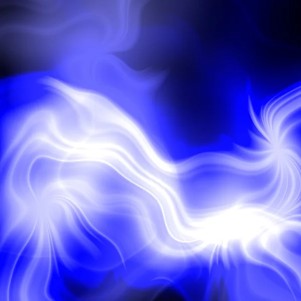 Cielo blu frattale texture sfondo - linee ondulate luminose — Foto Stock