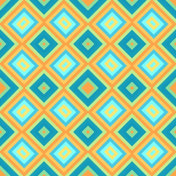 Modrý kosočtverec oranžové geometrický vzor bezešvé textury pozadí — Stock fotografie