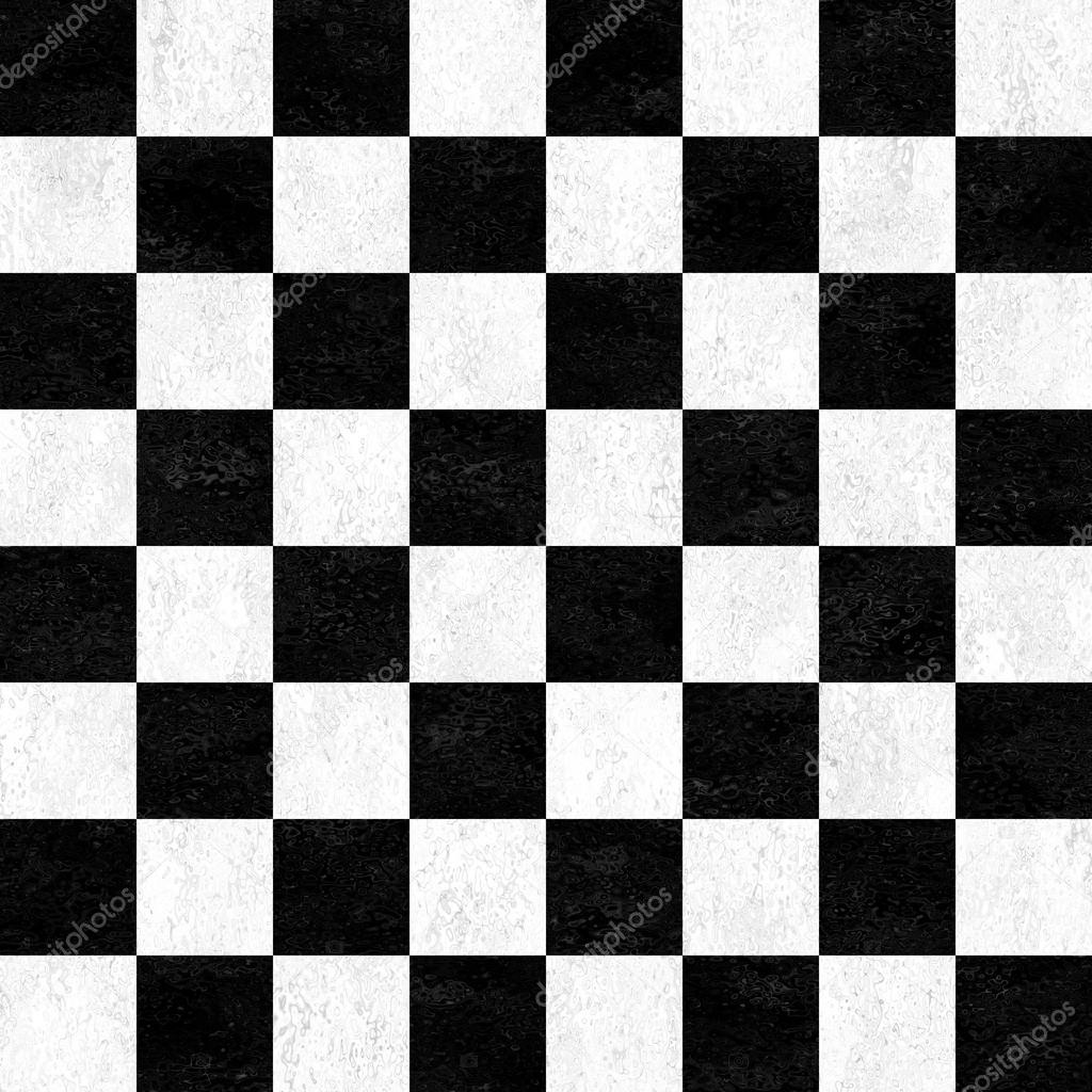 black and white marble chessboard - seamless pattern texture background