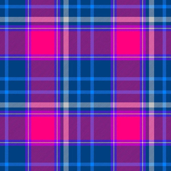 Azul rosa violeta roxo cheque diamante tartan xadrez tecido sem costura padrão textura fundo — Fotografia de Stock