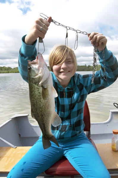 Girl Who Caught A Bass