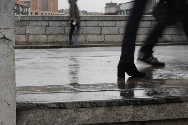Városi Környezetben Sétáló Emberek — Stock Fotó